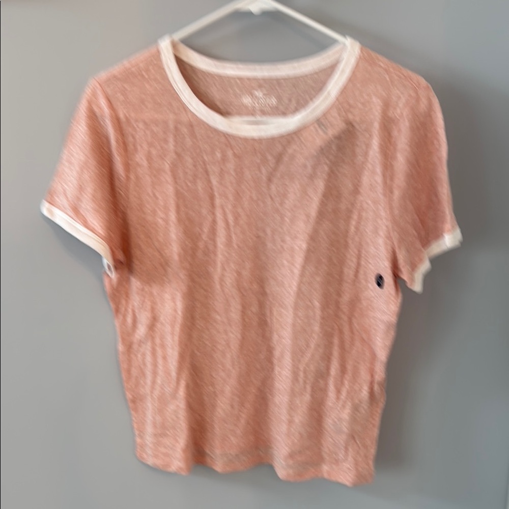 Hollister Pink Fitted Short Sleeve Tee